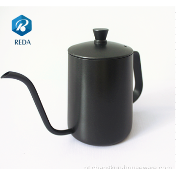 304 Aço inoxidável fabricado à mão Hand Gobeneck Coffee Kettle